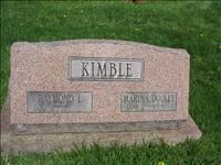 Kimble, Raymond L. and Marina(Dooley)